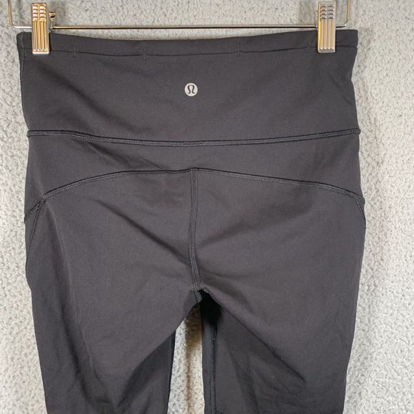 Lululemon Leggings Womens 6 Black Hit It 17’ Crop - Picture 3 of 6